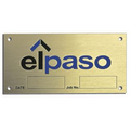 Etched Brass Commercial Name Plates - Up to 12 Square Inches